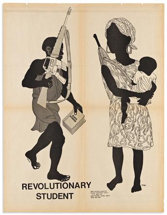 (BLACK PANTHERS.) Group of 6 newsprint posters issued by the New Haven chapter.